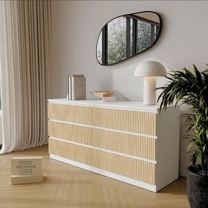 Artvoom dresser overlay wooden slats panels